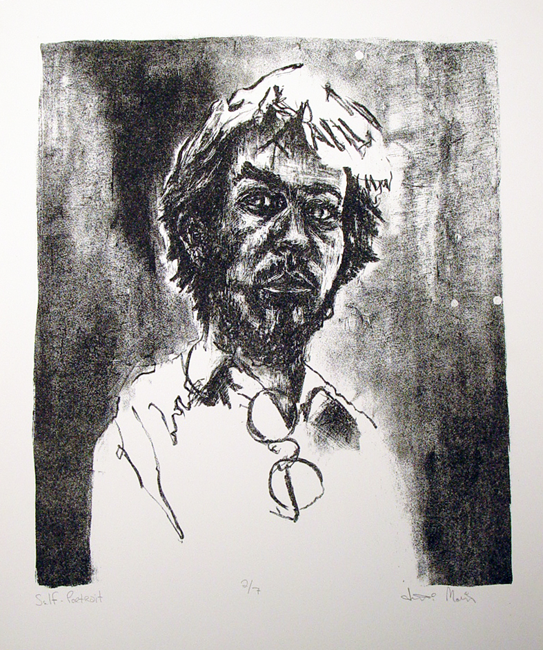 Self Portrait- lithograph