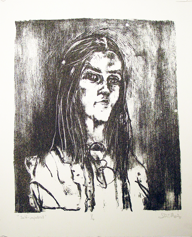 Self Unportrait- lithograph